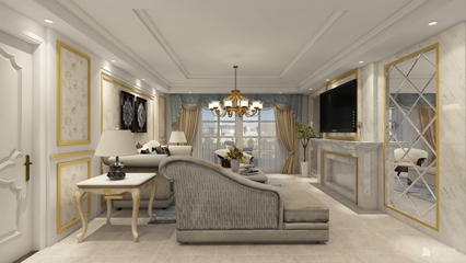 歐式華宅，典雅綻放——武頤家園219平米四居室室內裝飾設計